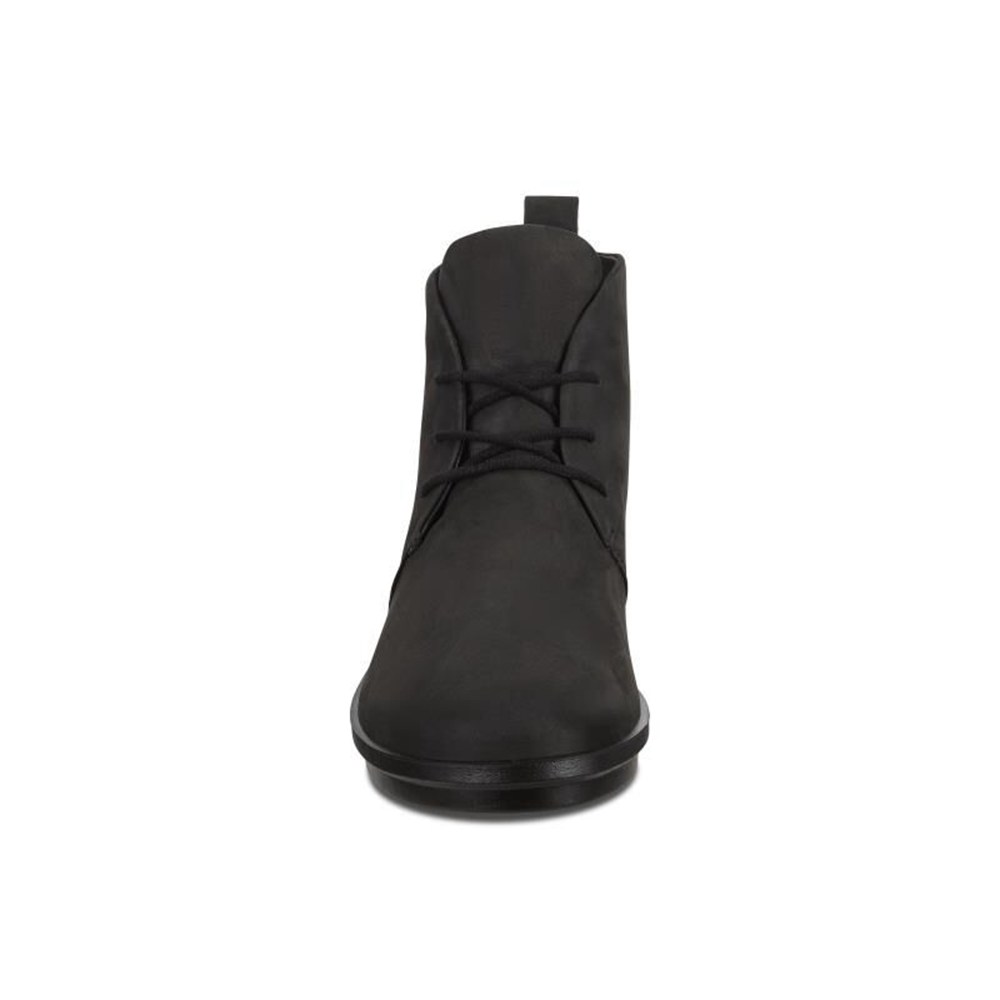 Womens Ankle Boots - ECCO Skyler Lace-Up - Black - 9271EWJRT